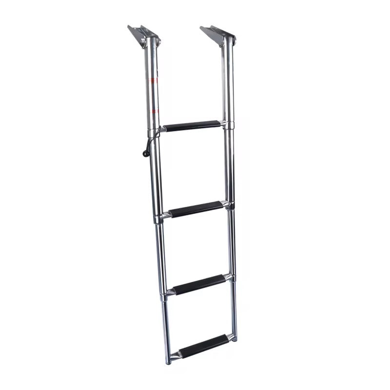 Folding 3 step stainless steel folding ladder 316 stainless