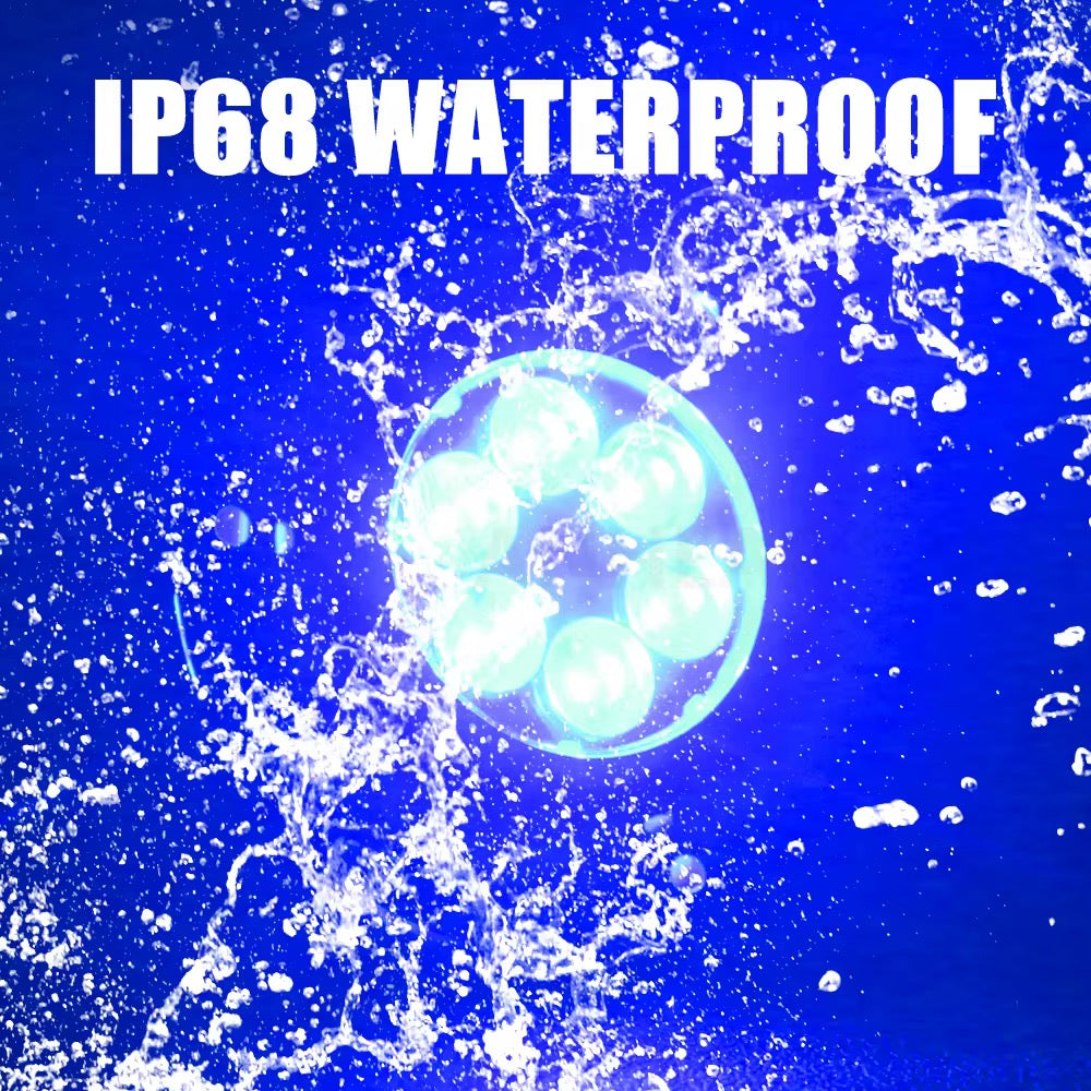 Under water blue lights