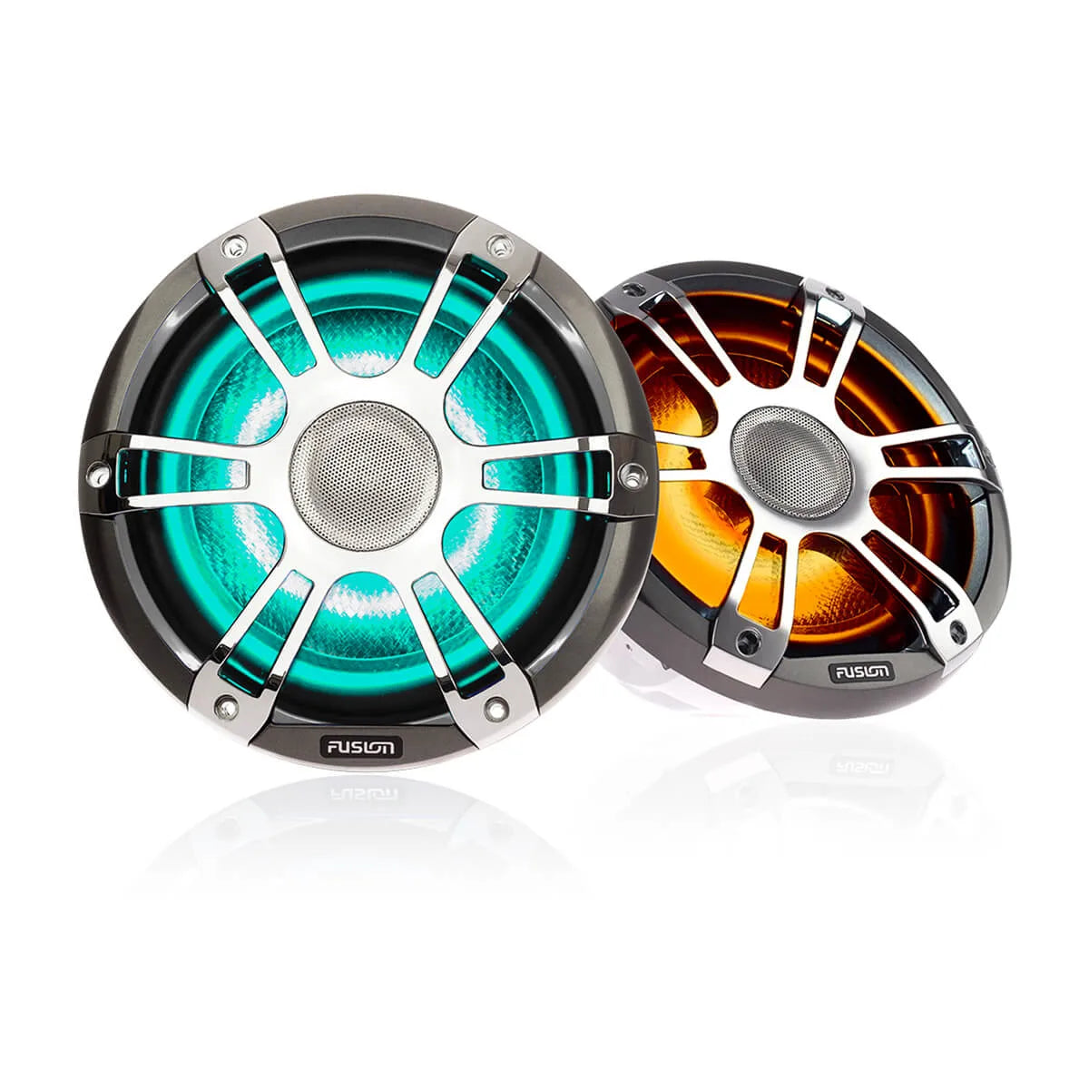 Fusion Signature Series 3 6.5" Marine Speakers 230W with CRGBW LED (Sports Chrome) – 010-02432-11